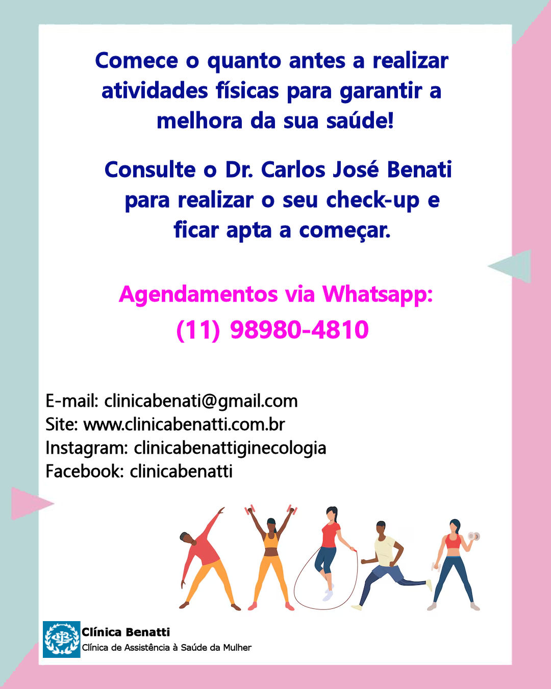 Você sabia que praticar exercícios 2 vezes por semana já ajuda a evitar 264 doenças?