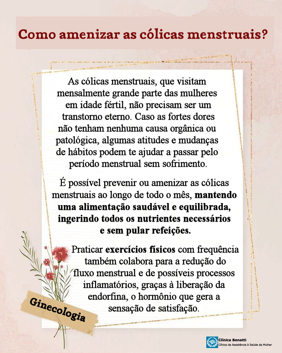 Como Aliviar as Cólicas Menstruais?