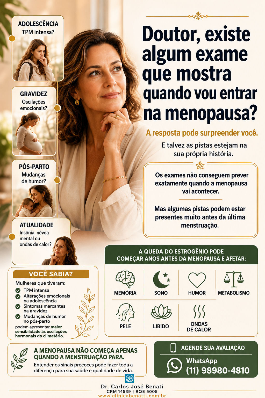 Exame para prever quando a mulher vai entrar na menopausa