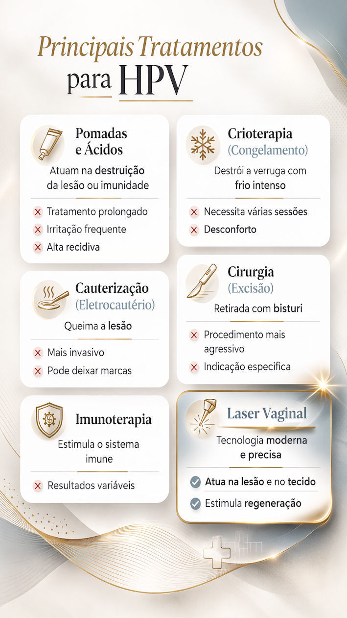 principais tratamento para HPV