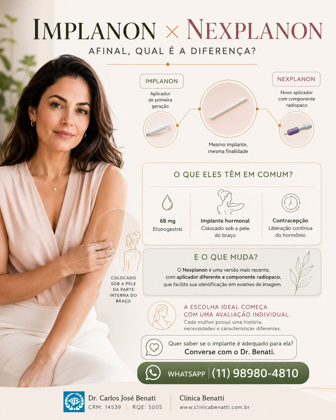 Mulher avaliando a escolha do método contraceptivo de acordo com seu momento de vida