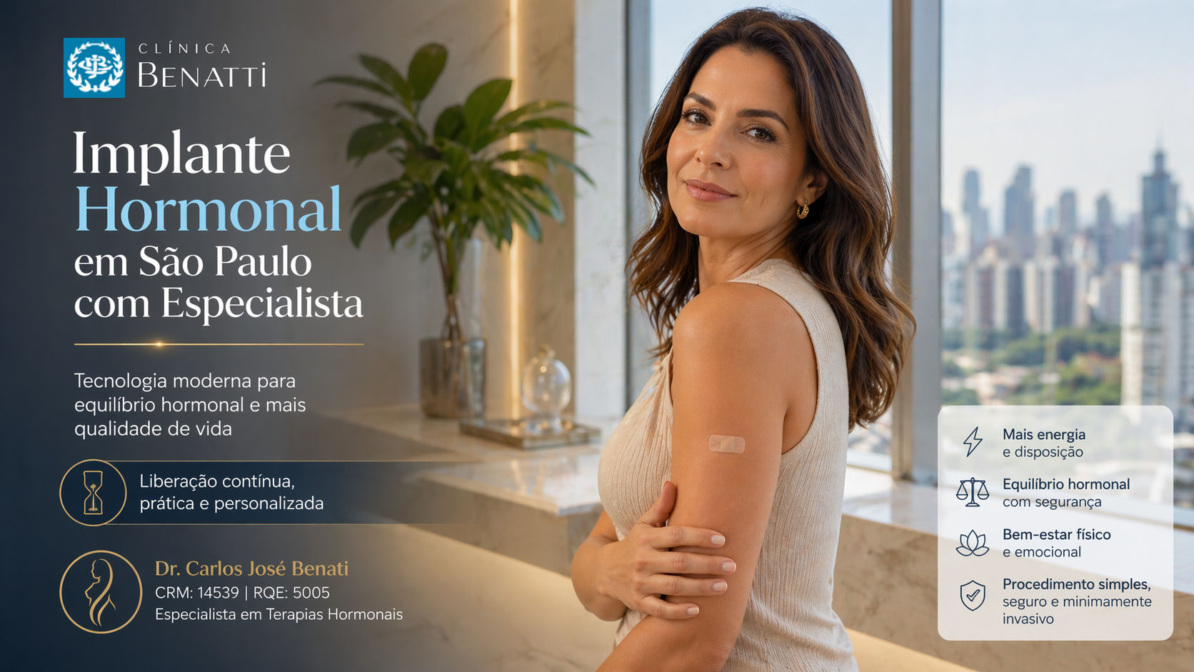 Procedimento de implante hormonal feminino com médico especialista em São Paulo