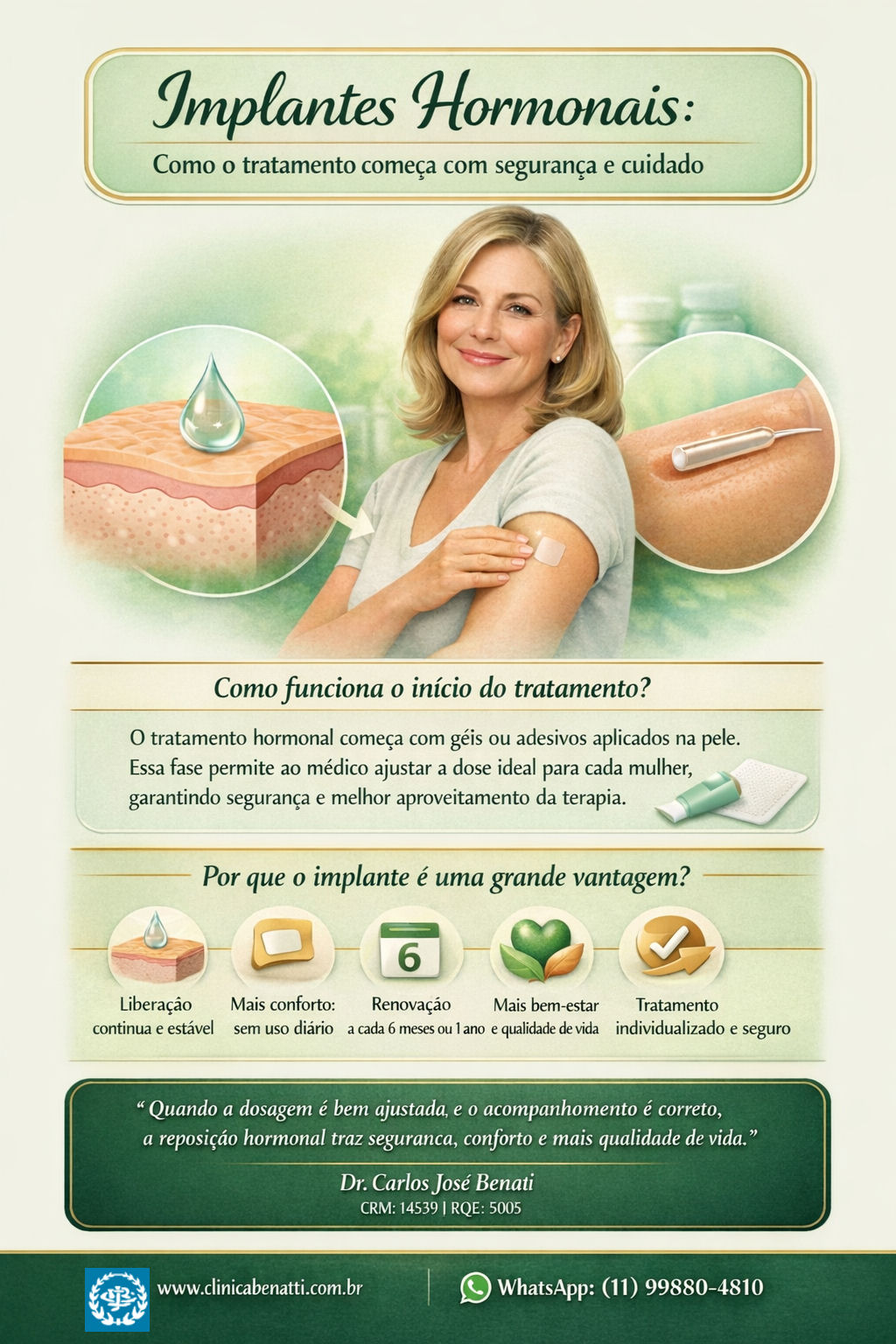 Como começa o uso dos implantes hormonais e por que eles são tão seguros?