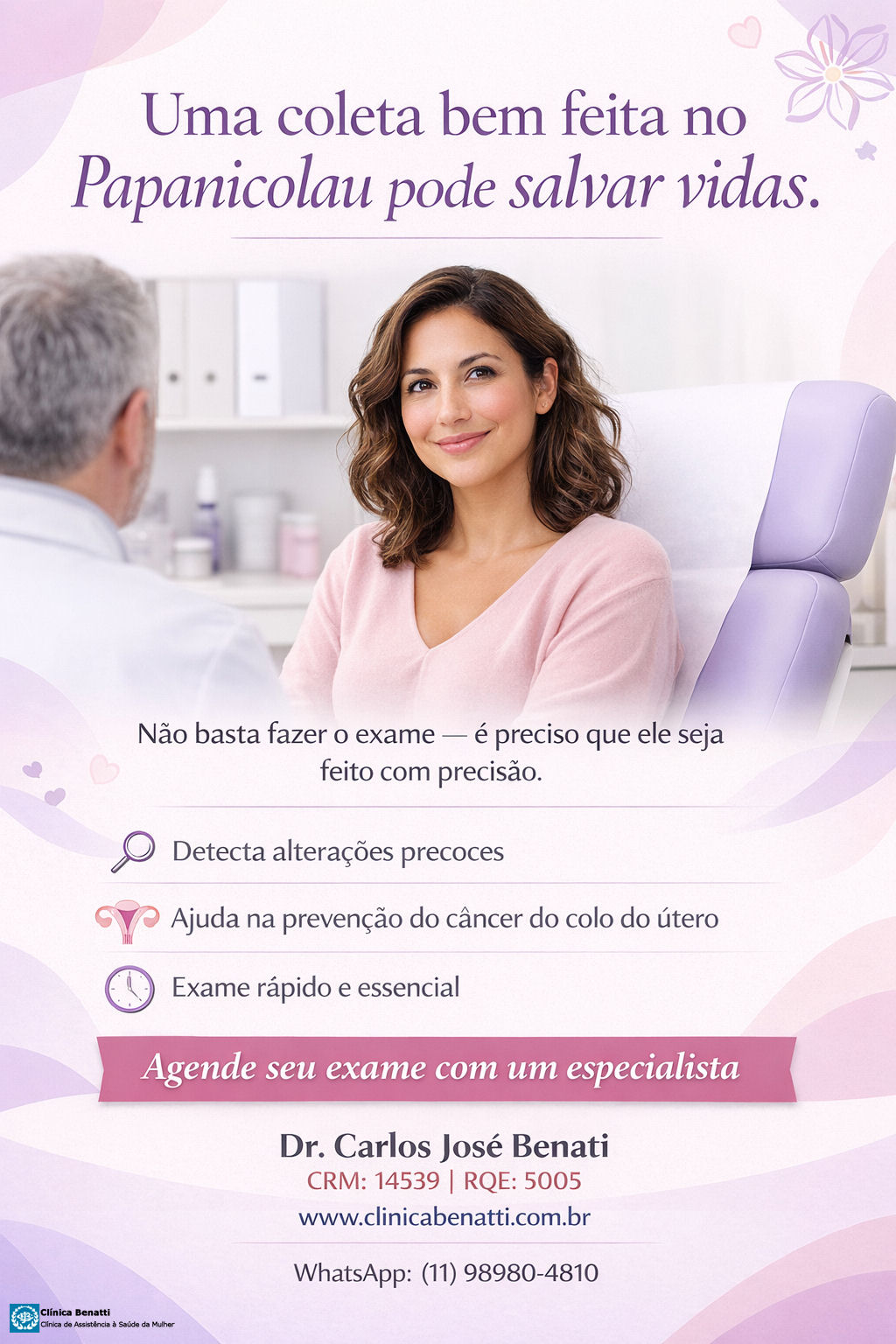 Uma Coleta mal feita no Papanicolau pode Comprometer seu Diagnóstico