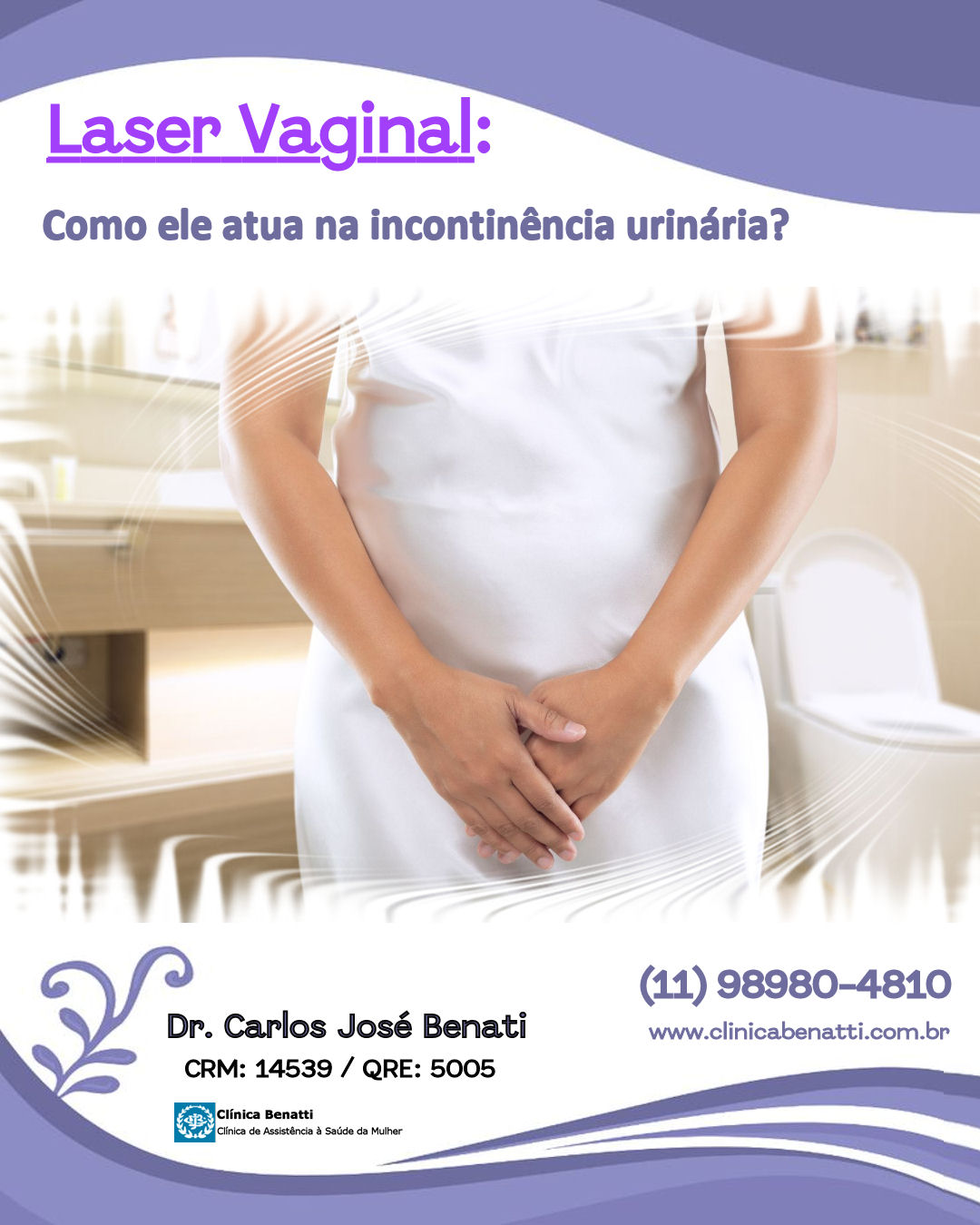 Laser Vaginal: Como ele atua no tratamento da Incontinência Urinária?