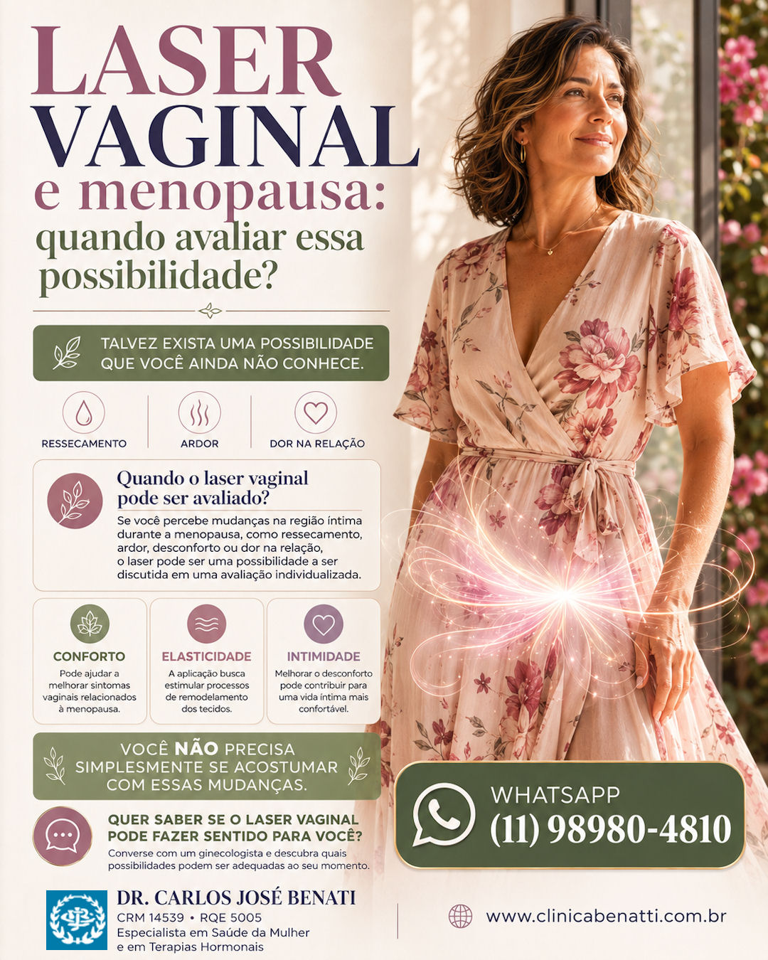 Laser vaginal como possibilidade terapêutica para sintomas da menopausa