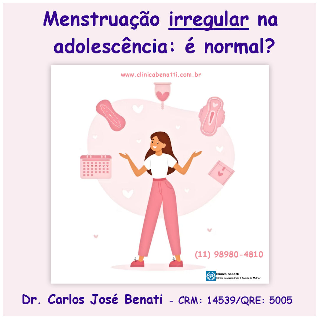 Menstruação irregular na adolescência: é normal?