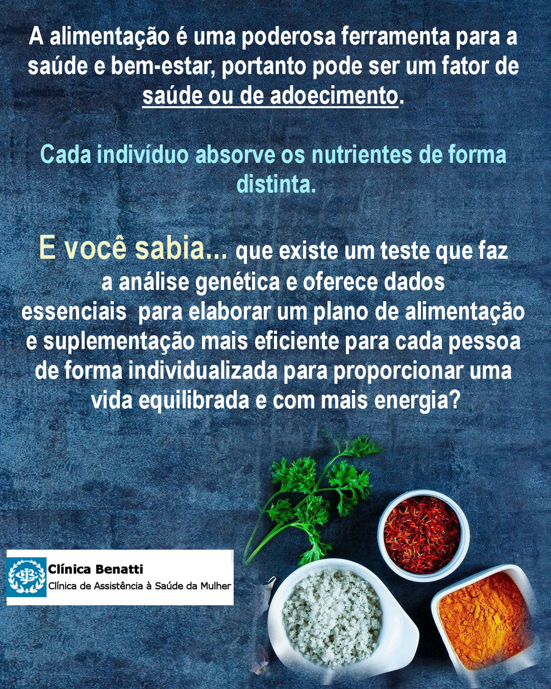 O Mapa da Nutrição está no DNA!