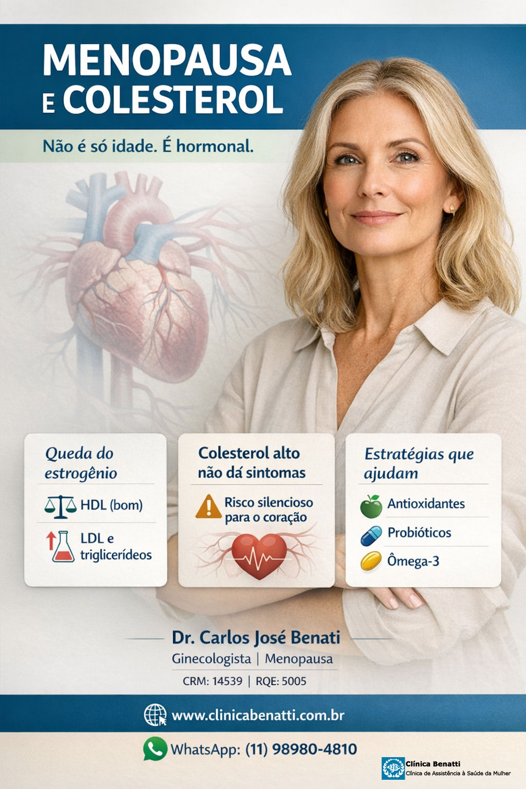 Por que o colesterol muda na menopausa mesmo com hábitos saudáveis?