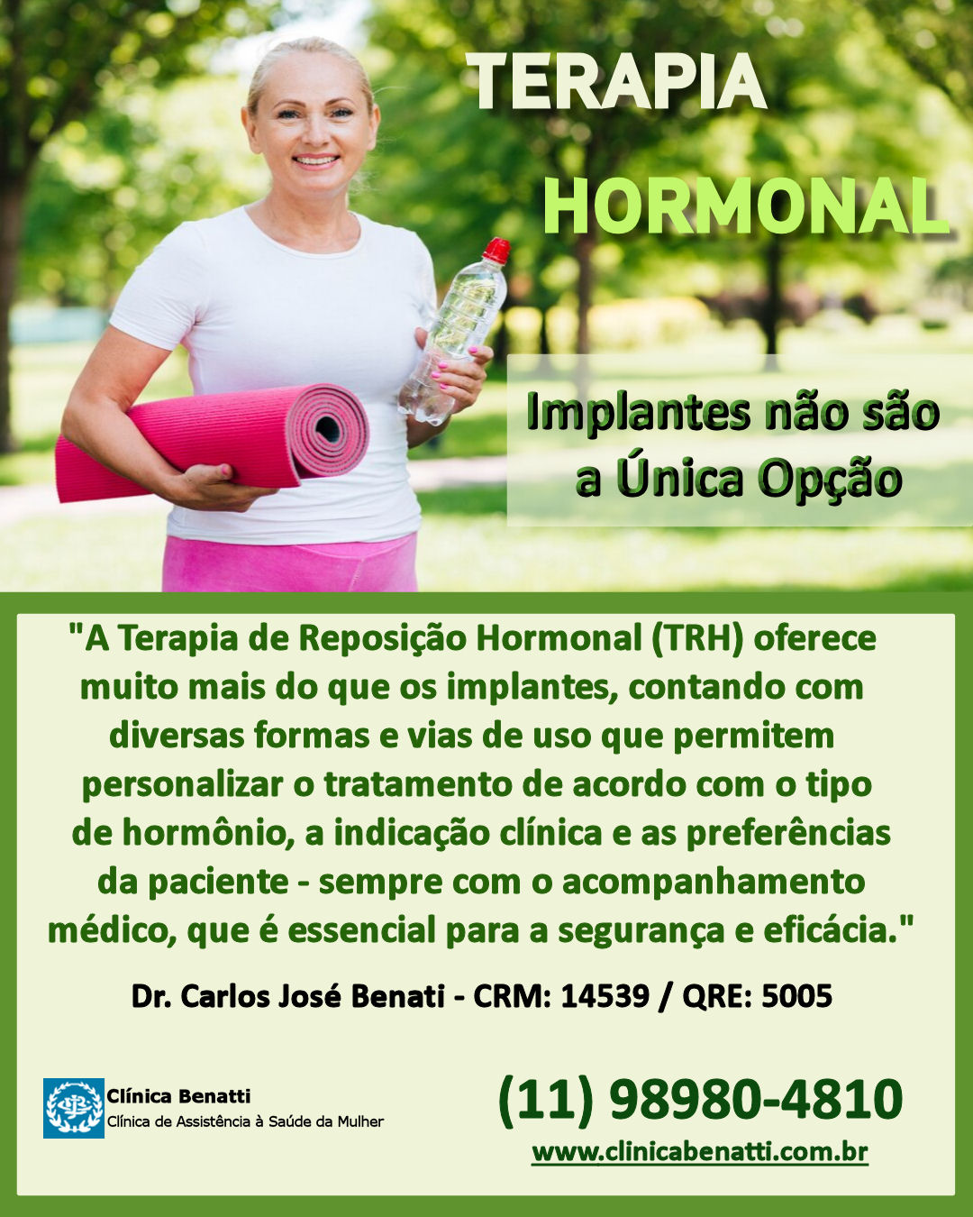 Terapia Hormonal: Implantes não são a única opção