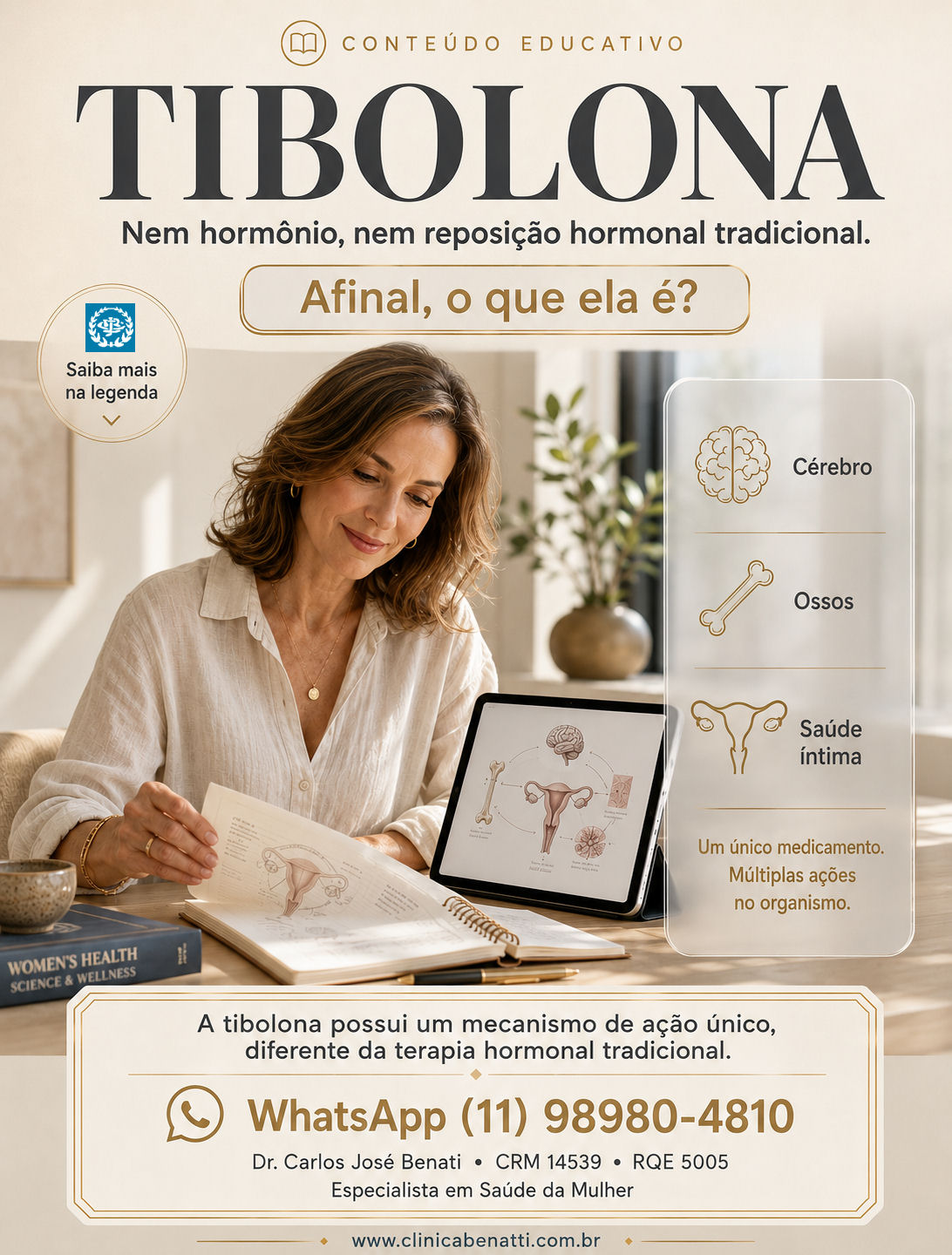 Tibolona e tratamento dos sintomas da menopausa